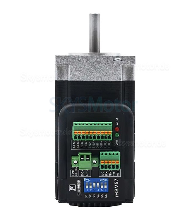 Nema 23 Integrierter AC Servomotor mit Steuerung JMC iHSV57-30-10-36 100W 36V 0,29N.m 3,5A 3 Phasen 3000U/min